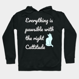 Cattitude - Kitty Cat Pawsitivity Hoodie